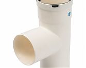 Элемент дымохода конденсационный тройник T образный STOUT (АРТ. SCA-8080-030210) DN80 п/п/м PP-FE
