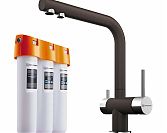 Смеситель PURE DROP LITE + NAGANO DC (АРТ. 4048.8028) темный шоколад