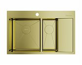 Мойка Akisame 78-2 LG-L (АРТ. 4973087) светлое золото